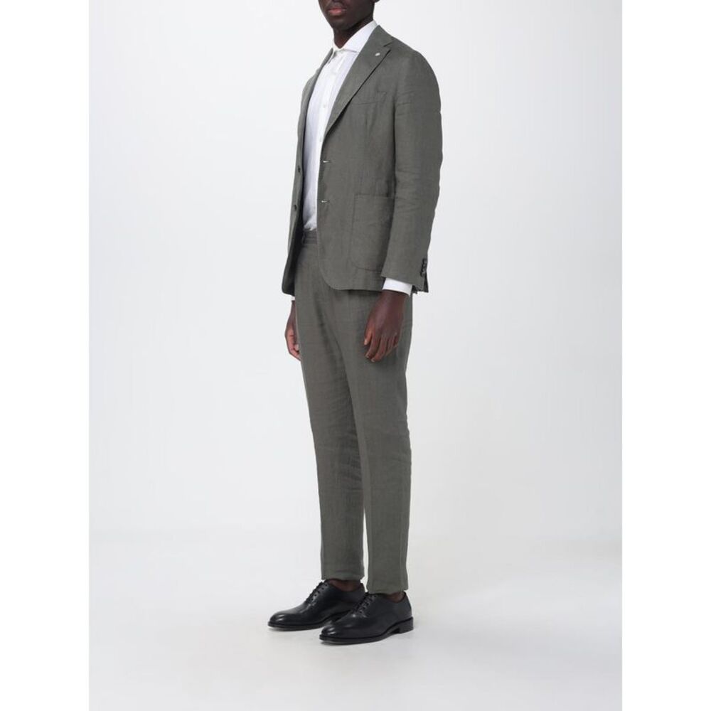 Manuel Ritz Men Single-Breasted Linen Suit Manuel Ritz - Picture 4 of 4
